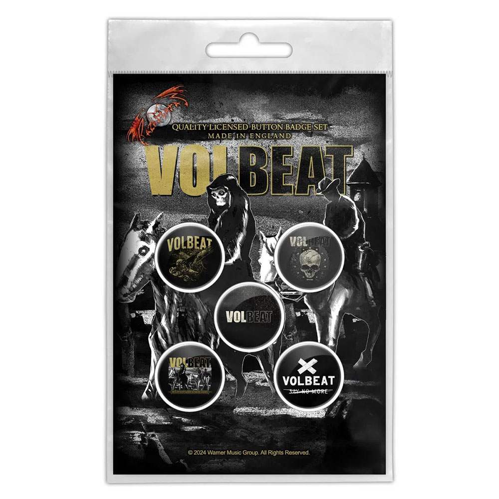 Volbeat - Outlaw Gentlemen Button pin - Schwarz/Mehrfarben
